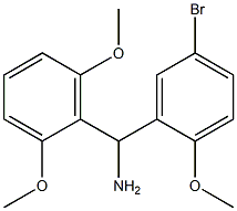 (5-bromo-2-methoxyphenyl)(2,6-dimethoxyphenyl)methanamine Struktur