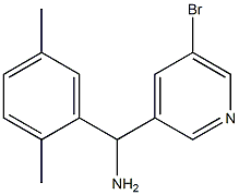 (5-bromopyridin-3-yl)(2,5-dimethylphenyl)methanamine Struktur