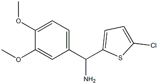 (5-chlorothiophen-2-yl)(3,4-dimethoxyphenyl)methanamine Struktur