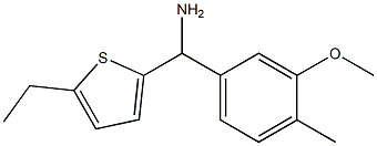 (5-ethylthiophen-2-yl)(3-methoxy-4-methylphenyl)methanamine Struktur