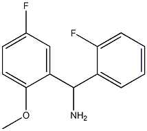 (5-fluoro-2-methoxyphenyl)(2-fluorophenyl)methanamine Struktur