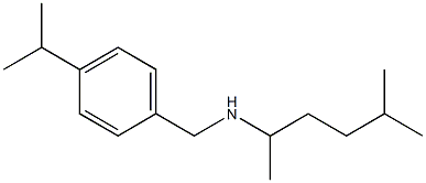 (5-methylhexan-2-yl)({[4-(propan-2-yl)phenyl]methyl})amine Struktur