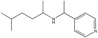 (5-methylhexan-2-yl)[1-(pyridin-4-yl)ethyl]amine Struktur