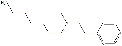 (6-aminohexyl)(methyl)[2-(pyridin-2-yl)ethyl]amine Struktur