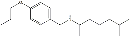 (6-methylheptan-2-yl)[1-(4-propoxyphenyl)ethyl]amine Struktur