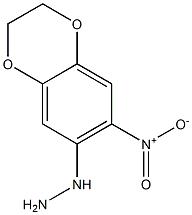 (7-nitro-2,3-dihydro-1,4-benzodioxin-6-yl)hydrazine Struktur