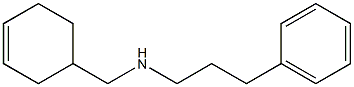 (cyclohex-3-en-1-ylmethyl)(3-phenylpropyl)amine Struktur