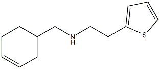 (cyclohex-3-en-1-ylmethyl)[2-(thiophen-2-yl)ethyl]amine Struktur