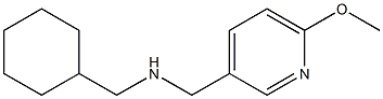 (cyclohexylmethyl)[(6-methoxypyridin-3-yl)methyl]amine Struktur