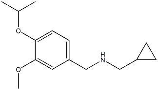 (cyclopropylmethyl)({[3-methoxy-4-(propan-2-yloxy)phenyl]methyl})amine Struktur