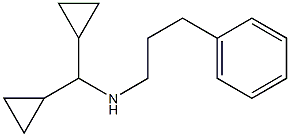 (dicyclopropylmethyl)(3-phenylpropyl)amine Struktur