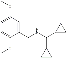 (dicyclopropylmethyl)[(2,5-dimethoxyphenyl)methyl]amine Struktur