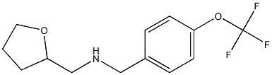 (oxolan-2-ylmethyl)({[4-(trifluoromethoxy)phenyl]methyl})amine Struktur