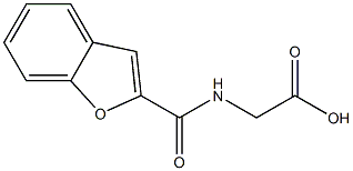 [(1-benzofuran-2-ylcarbonyl)amino]acetic acid Struktur