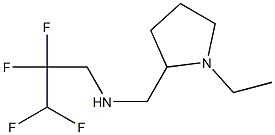 [(1-ethylpyrrolidin-2-yl)methyl](2,2,3,3-tetrafluoropropyl)amine Struktur