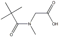 [(2,2-dimethylpropanoyl)(methyl)amino]acetic acid Struktur