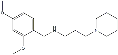 [(2,4-dimethoxyphenyl)methyl][3-(piperidin-1-yl)propyl]amine Struktur