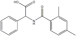 [(2,4-dimethylbenzoyl)amino](phenyl)acetic acid Struktur