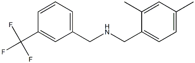 [(2,4-dimethylphenyl)methyl]({[3-(trifluoromethyl)phenyl]methyl})amine Struktur