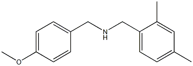 [(2,4-dimethylphenyl)methyl][(4-methoxyphenyl)methyl]amine Struktur