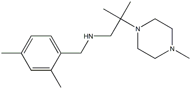 [(2,4-dimethylphenyl)methyl][2-methyl-2-(4-methylpiperazin-1-yl)propyl]amine Struktur