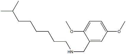 [(2,5-dimethoxyphenyl)methyl](7-methyloctyl)amine Struktur