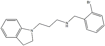 [(2-bromophenyl)methyl][3-(2,3-dihydro-1H-indol-1-yl)propyl]amine Struktur