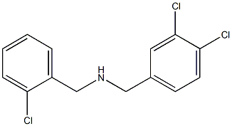 [(2-chlorophenyl)methyl][(3,4-dichlorophenyl)methyl]amine Struktur