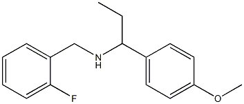 [(2-fluorophenyl)methyl][1-(4-methoxyphenyl)propyl]amine Struktur