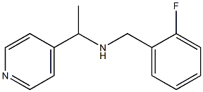 [(2-fluorophenyl)methyl][1-(pyridin-4-yl)ethyl]amine Struktur