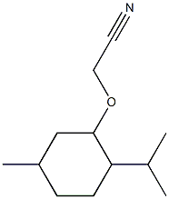 [(2-isopropyl-5-methylcyclohexyl)oxy]acetonitrile Struktur