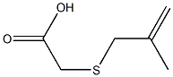 [(2-methylprop-2-enyl)thio]acetic acid Struktur