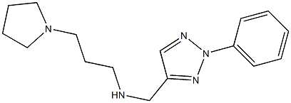 [(2-phenyl-2H-1,2,3-triazol-4-yl)methyl][3-(pyrrolidin-1-yl)propyl]amine Struktur