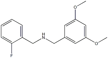 [(3,5-dimethoxyphenyl)methyl][(2-fluorophenyl)methyl]amine Struktur