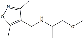 [(3,5-dimethyl-1,2-oxazol-4-yl)methyl](1-methoxypropan-2-yl)amine Struktur