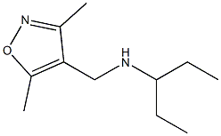 [(3,5-dimethyl-1,2-oxazol-4-yl)methyl](pentan-3-yl)amine Struktur