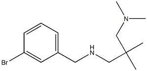 [(3-bromophenyl)methyl]({2-[(dimethylamino)methyl]-2-methylpropyl})amine Struktur