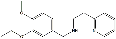 [(3-ethoxy-4-methoxyphenyl)methyl][2-(pyridin-2-yl)ethyl]amine Struktur