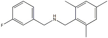 [(3-fluorophenyl)methyl][(2,4,6-trimethylphenyl)methyl]amine Struktur