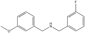 [(3-fluorophenyl)methyl][(3-methoxyphenyl)methyl]amine Struktur