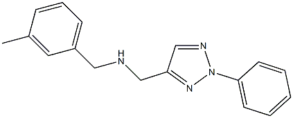 [(3-methylphenyl)methyl][(2-phenyl-2H-1,2,3-triazol-4-yl)methyl]amine Struktur