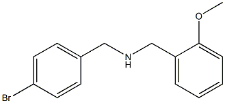 [(4-bromophenyl)methyl][(2-methoxyphenyl)methyl]amine Struktur