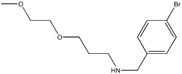 [(4-bromophenyl)methyl][3-(2-methoxyethoxy)propyl]amine Struktur