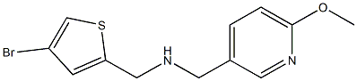 [(4-bromothiophen-2-yl)methyl][(6-methoxypyridin-3-yl)methyl]amine Struktur