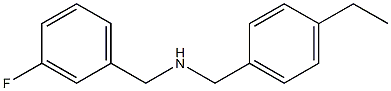 [(4-ethylphenyl)methyl][(3-fluorophenyl)methyl]amine Struktur