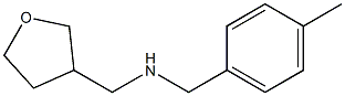 [(4-methylphenyl)methyl](oxolan-3-ylmethyl)amine Struktur