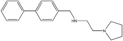 [(4-phenylphenyl)methyl][2-(pyrrolidin-1-yl)ethyl]amine Struktur