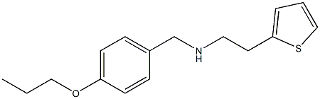 [(4-propoxyphenyl)methyl][2-(thiophen-2-yl)ethyl]amine Struktur