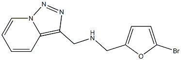 [(5-bromofuran-2-yl)methyl]({[1,2,4]triazolo[3,4-a]pyridin-3-ylmethyl})amine Struktur