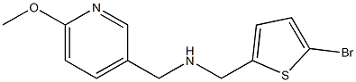 [(5-bromothiophen-2-yl)methyl][(6-methoxypyridin-3-yl)methyl]amine Struktur